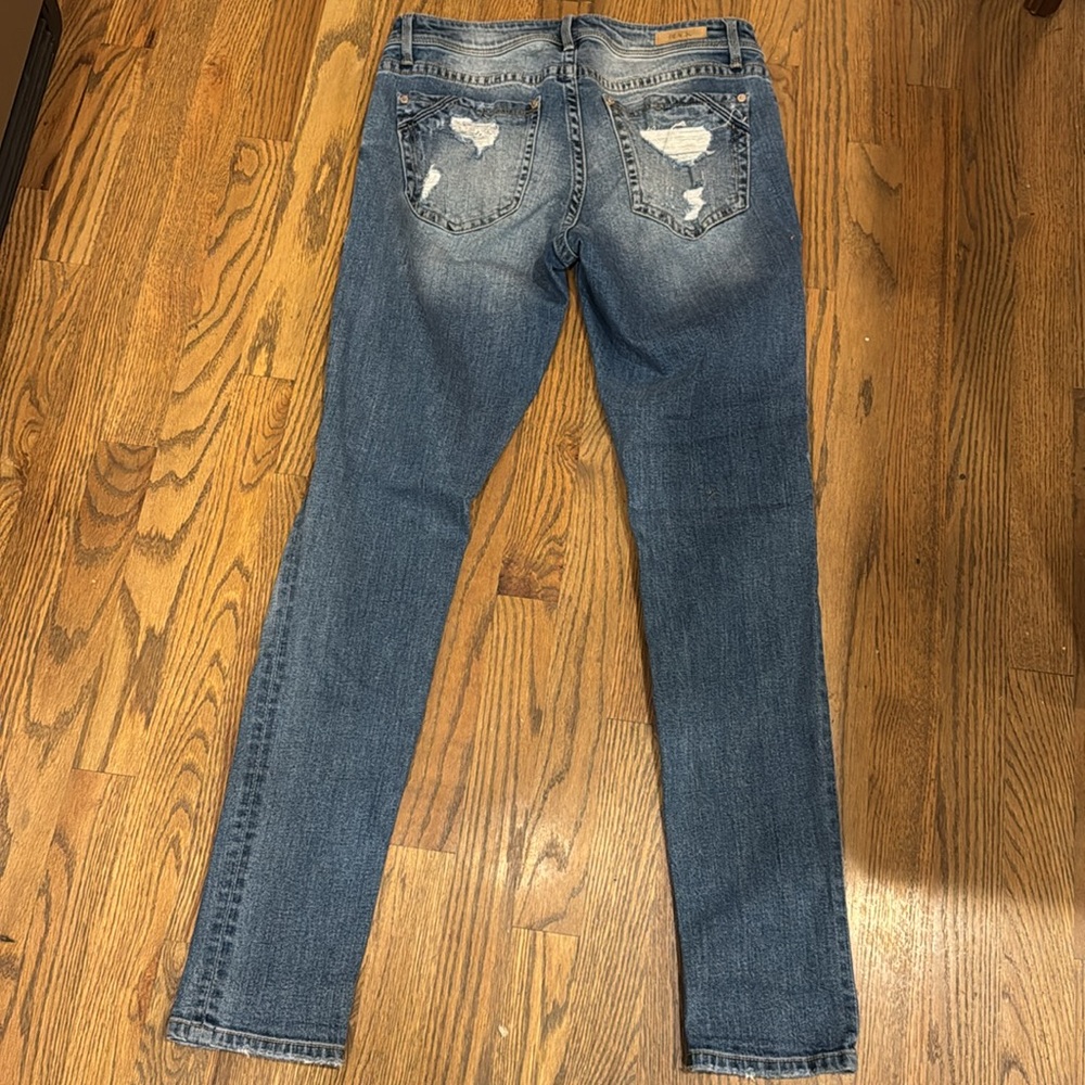 Buckle Black Fit No 53 Ankle Skinny Jeans 28 Denim Distressed Stretch - Picture 4 of 4